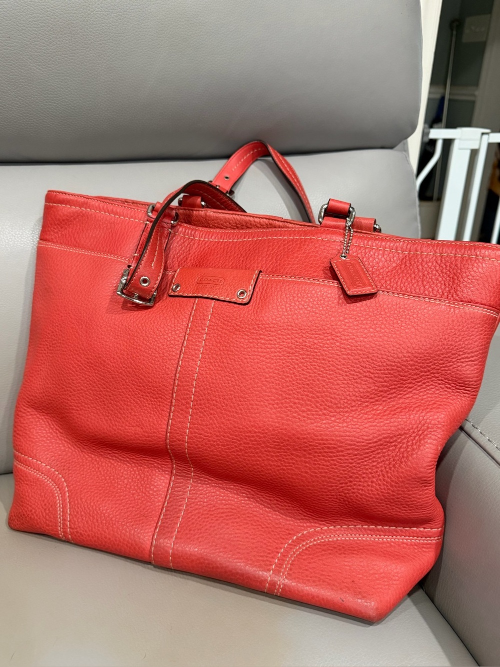 Coach Hamilton Pebbled Leather Tote